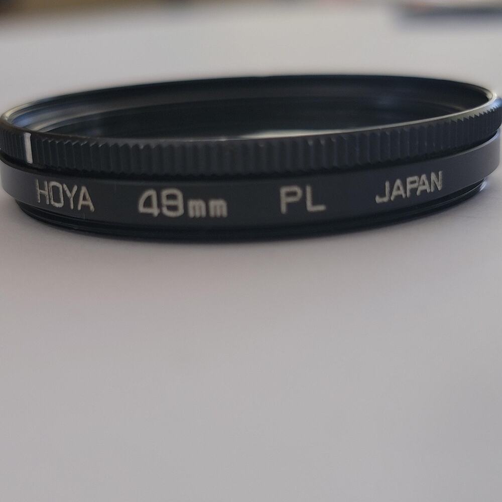 Hoya 49mm PL Polarizing Lens Filter Black Made In Japan Camera DSLR SLR